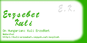 erzsebet kuli business card